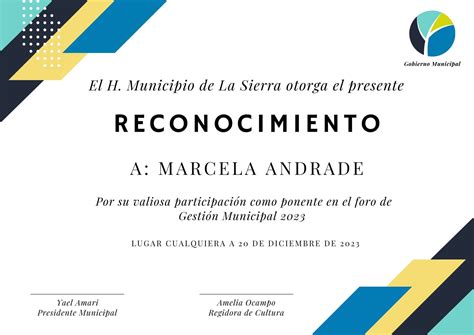 Plantilla De Certificado De Reconocimiento