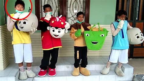 MY FRIENDS WEARING COSPLAY UPIN, BOBOIBOY, ADU DU & IPIN - LILY & ON MY ...