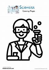 Scientist Coloring Pages For Kids – Free Printables  Art & Craft sketch template