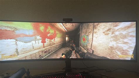 FNV at 5120x1440 120hz. Doing what the insane would do. (Just got this beast of a monitor. Yes I ...