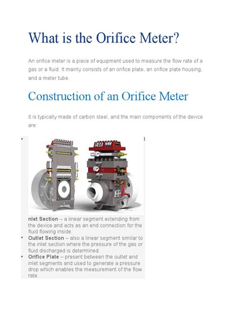 Orifice Meter | PDF