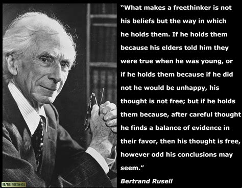 Bertrand Russell | Bertrand, Bertrand russell, Free thinker