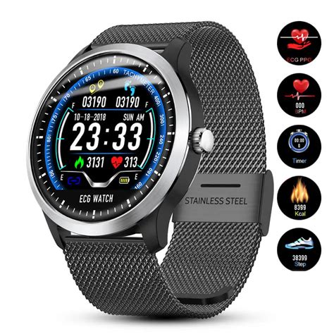 PPG ECG Smart watch Men Electrocardiograph Waterproof Smart Bracelet ecg heart rate monitor ...
