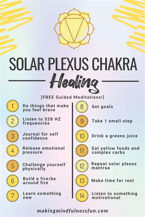 12 Ways To Practice Solar Plexus Chakra Healing » Making Mindfulness Fun