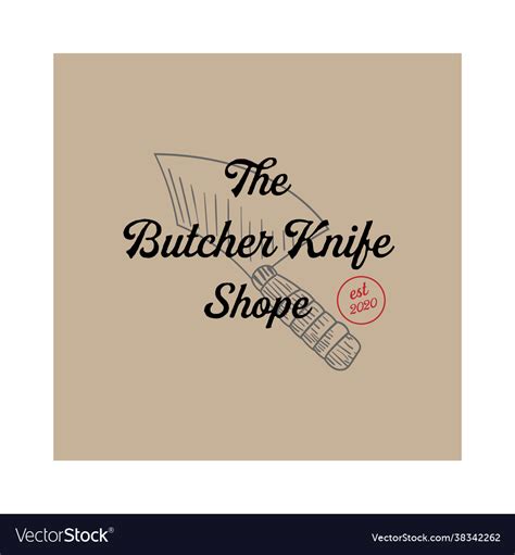 Knife design logo Royalty Free Vector Image - VectorStock