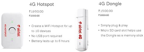 Airtel 4G Dongle/Hotspot: Want Double Data Offer on 4G Plans? - Earticleblog