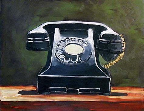 Old Vintage Phone Painting by Kevin Hughes - Fine Art America