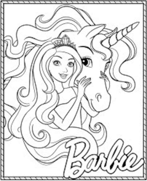 Barbie Coloring Page - Etsy