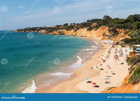 Olhos De Agua Beach in Albufeira, Portugal Editorial Stock Image - Image of swim, nature: 134328564