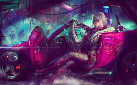 Cyberpunk 2077 Art: Retrofuturism in Beams of Neon - The Designest