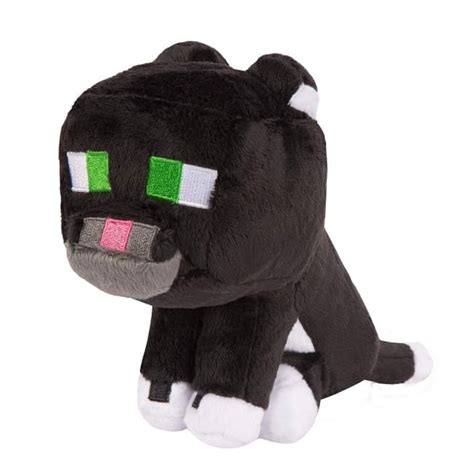 Minecraft Tuxedo Cat Plush Stuffed Toy 8 Inches | Toy Game Shop