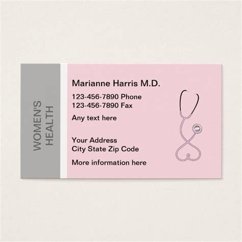 Women's Health Medical Doctor Appointment Cards | Zazzle | Medical ...