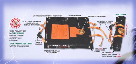 Collapsible Aircraft Auxiliary Fuel Tanks – Flexible Jerry Can