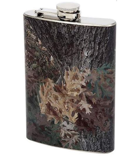 Shop 8oz Stainless Steel Flask with Camouflage Wrap by Maxam