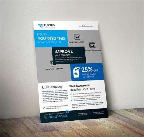 Free Poster/Flyer MockUp on Behance