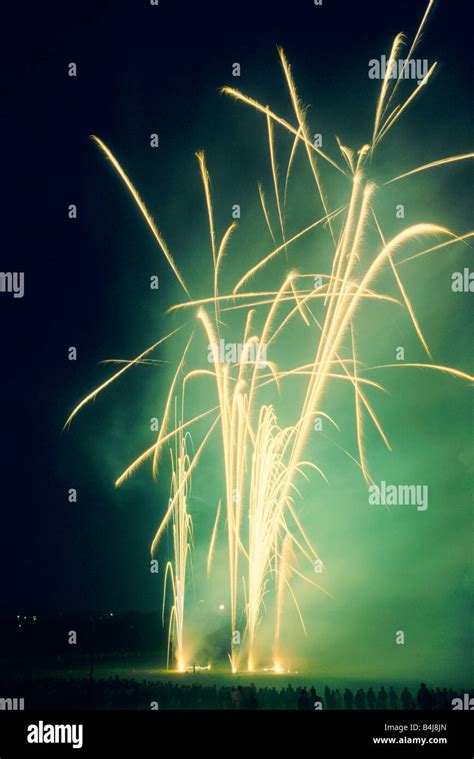 Public firework display England UK Stock Photo - Alamy