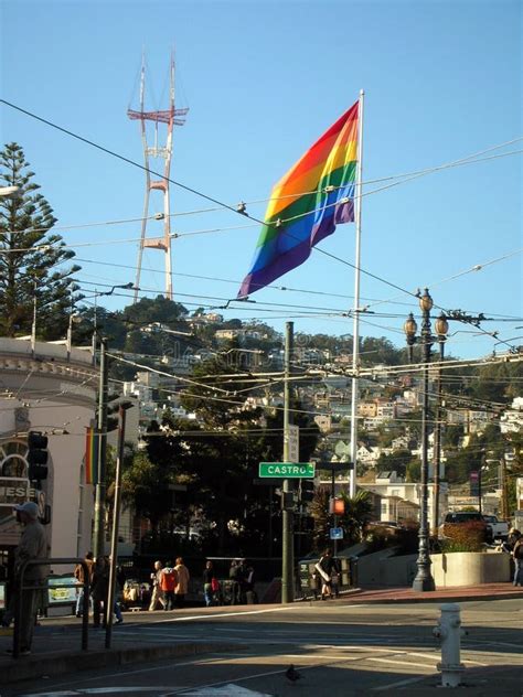 Rainbow Flag, Gay Pride, Castro San Francisco Editorial Image - Image ...