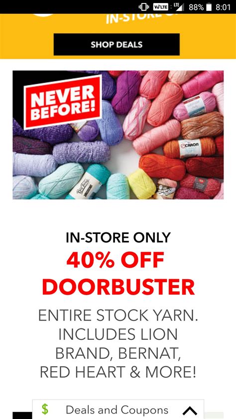 Sale at JoAnne's on Yarn!! : r/crochet