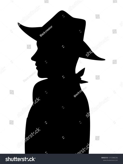 Cowboy Silhouette Vector Stock Vector (Royalty Free) 1313388236 ...