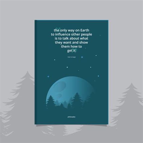 Philosophy Book with Philosophy Quotes and Space Illustration Book Cover Template 216215 Vector ...