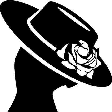 Woman with a Hat Silhouette - Hat png download - 512*512 - Free ...