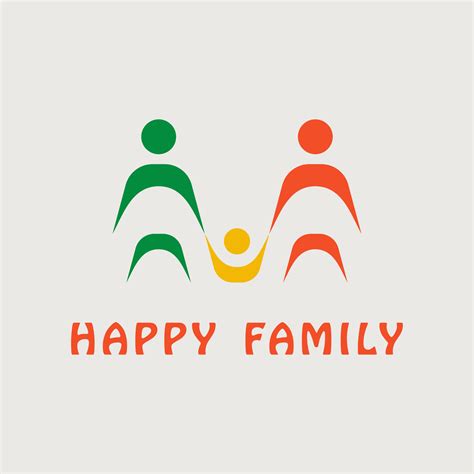 happy family logo design inspiration 11840442 Vector Art at Vecteezy