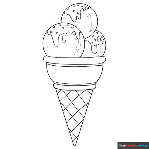 Ice Cream Coloring Page