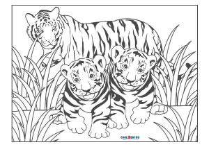 Free Printable Tiger Coloring Pages For Kids