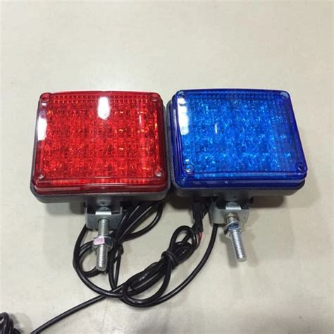 LED motorcycle strobe lights Led flashing patrol red blue led police lights flash fog lamp Car ...