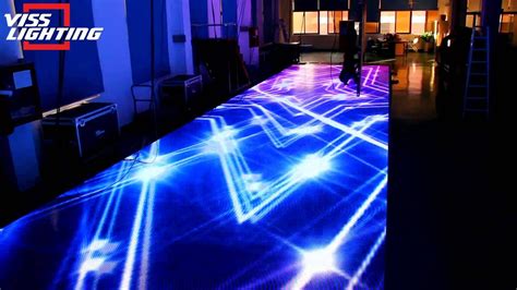 Viss Lighting led floor screen led dance floor - YouTube