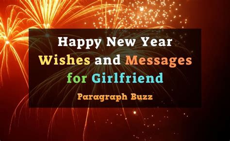 Happy New Year Wishes and Messages for Girlfriend