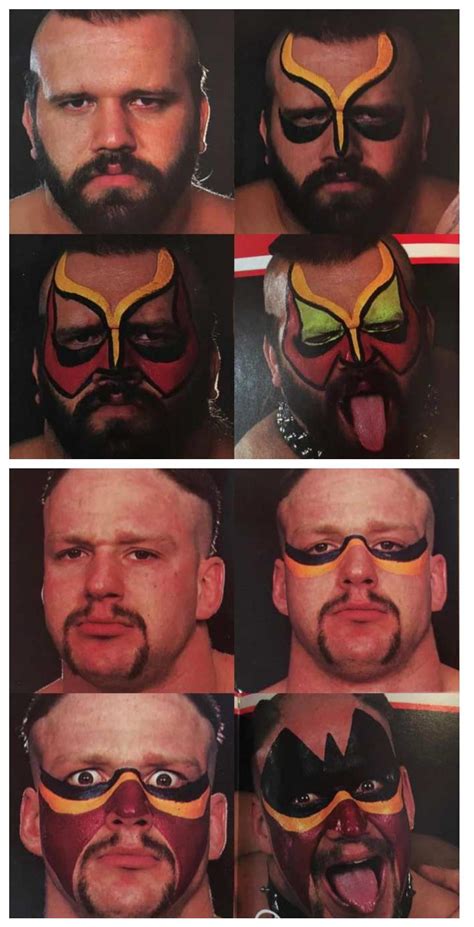 Road Warriors face paint transformation. : r/SquaredCircle