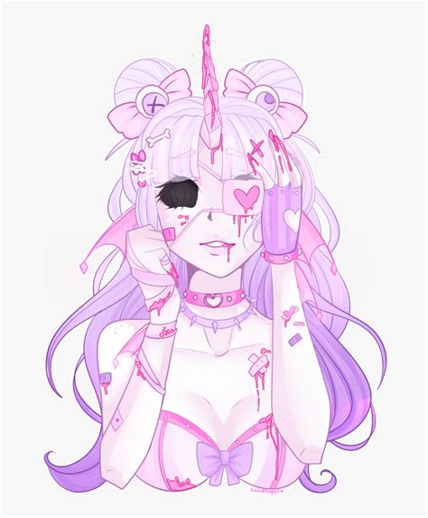 Pastel Goth Art Anime Drawings, HD Png Download , Transparent Png Image ...