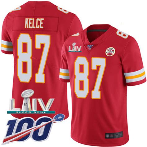 Nike Chiefs #87 Travis Kelce White Super Bowl LIV 2020 Youth Stitched ...