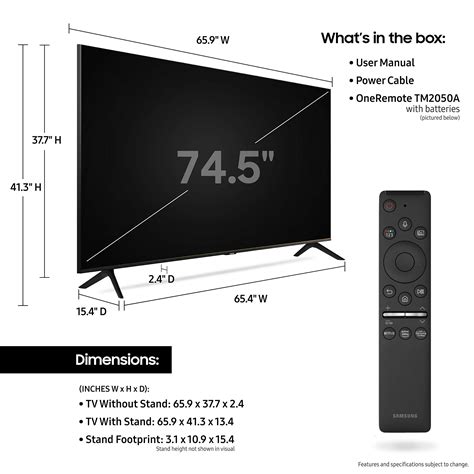 Mua SAMSUNG 75-inch Class Crystal UHD TU-8000 Series - 4K UHD HDR Smart TV with Alexa Built-in ...