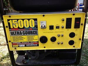 Generac Guardian Ultra Source Electric Start 15000 Watt Portable Generator | eBay