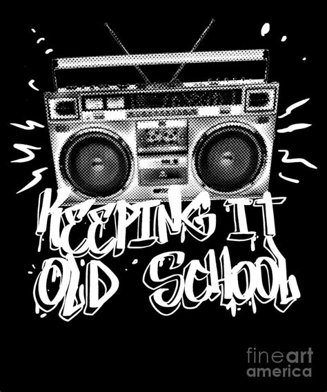 Keeping It Old School Old School Boombox 80S Retro Drawing by Noirty Designs | Fine Art America