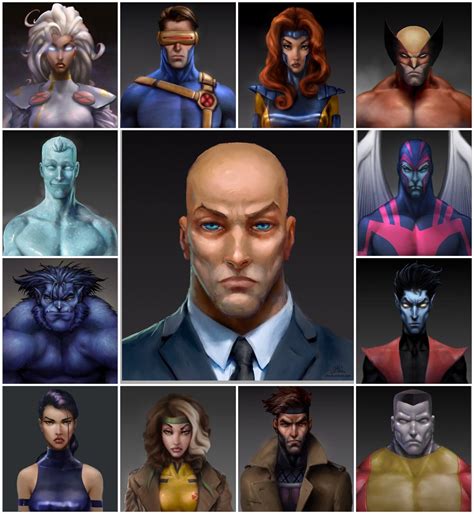 X-Men Bust Series All, Chadwick J. Coleman on ArtStation at https://www.artstation.com/artwork ...