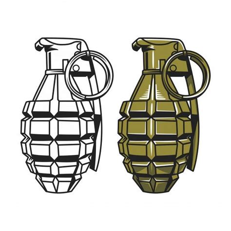 Granada De Mão, Ilustração De Granada Militar in 2021 | Grenade tattoo, Hand grenade, Military ...