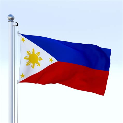 Animated Philippines Flag 3D Model $19 - .dae .fbx .obj .stl .blend - Free3D