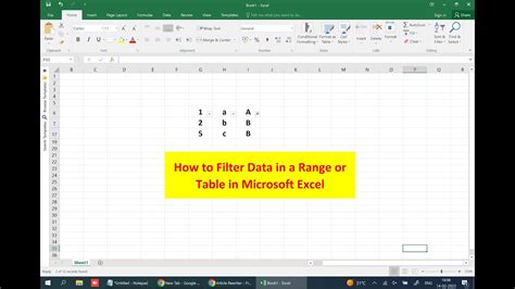 How to Filter Data in Microsoft Excel Table - YouTube