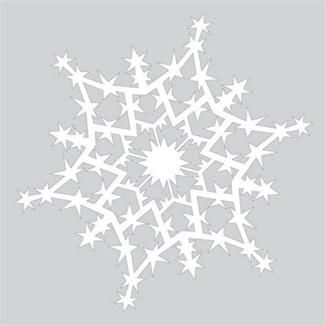 How to Make Sparkling Paper Snowflake Pattern | Free Printable Papercraft Templates