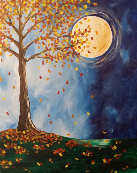 I am going to paint Harvest Moon at Pinot's Palette - Ridgewood to discover my inner artist ...