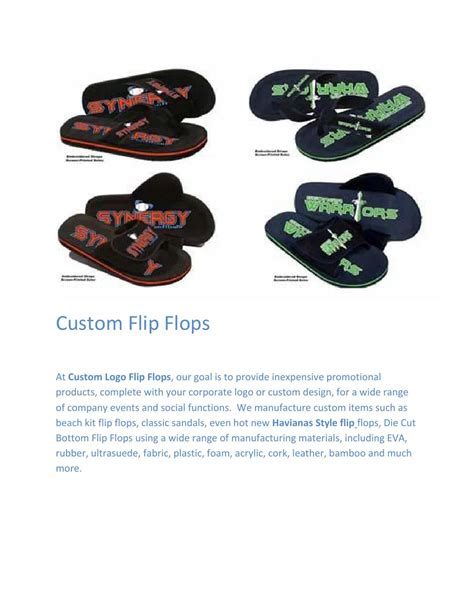 Custom flip flops by customlogoflipflops - Issuu