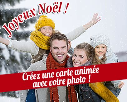 Créez votre carte de Noël avec votre photo, carte joyeux noël animée - Tous-mes-voeux.com