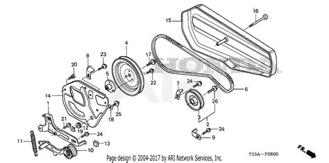 Honda F501 A1 ROTOTILLER, JPN, VIN# F501-1000001 TO F501-1099999 Parts ...