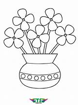 Flower Vase Coloring Pictures  Best Site sketch template