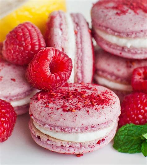 Raspberry Macarons with Lemon Buttercream - Tatyanas Everyday Food