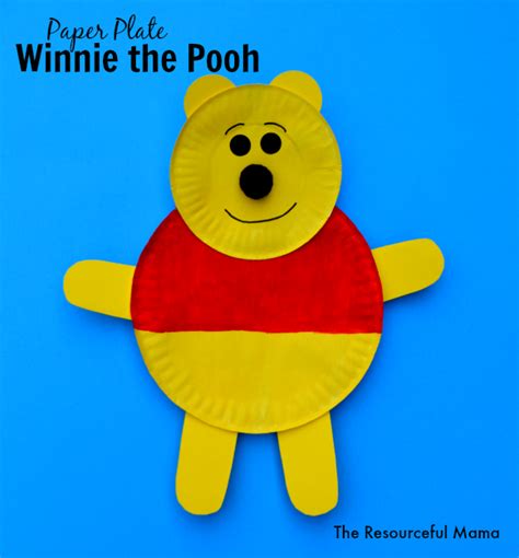 Winnie the Pooh Paper Plate Craft | Disney crafts for kids, Disney crafts, Preschool crafts