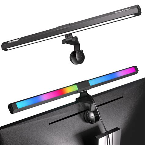 Buy Quntis Monitor Light RGB Backlight, Eye-Care Dual Light Computer Light Bar Gaming Home ...